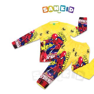 Bộ tay dài Spider man 01 cho bé trai giá sỉ