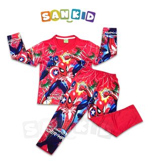 Bộ tay dài siêu anh hùng Spider man 03 giá sỉ