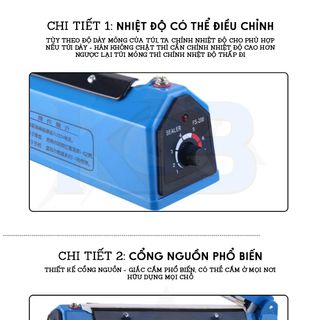 Máy Hàn Miệng Túi Dập Tay FS400