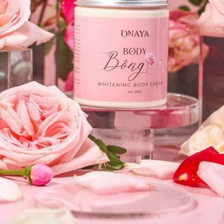 Kem body Bông 250g dưỡng trắng da ONAYA 2 tem hàng xịn