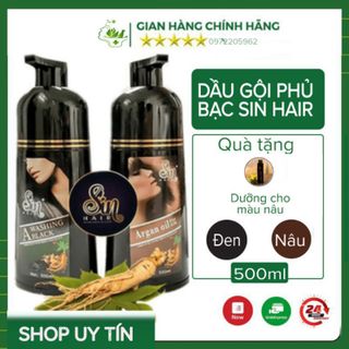 Dầu gội phủ bạc sin hair chính hãng có giấy tờ hoá đơn giá sỉ