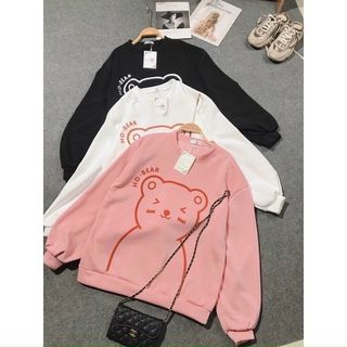 Áo sweater in hình to bự chất nỉ bông mềm mịn from 70kg
