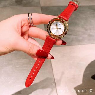 ĐỒNG HỒ MICHAEL KORS MẶT XOAY DA NỮ