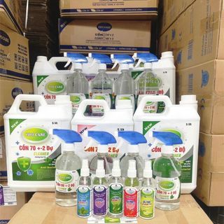 Cồn 70 độ nước rửa tay khô sát khuẩn pipicare 5000ml 5l