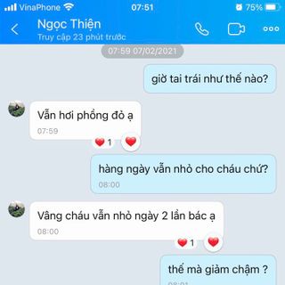 Thuốc nhỏ viêm tai giữa, viêm tai giữa chảy mủ, ứ mủ, viêm tai giữa trẻ nhỏ, người lớn ông Lam