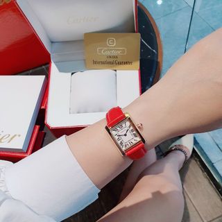 ĐỒNG HỒ CARTlER DA NỮ MẶT CHỮ NHẬT
