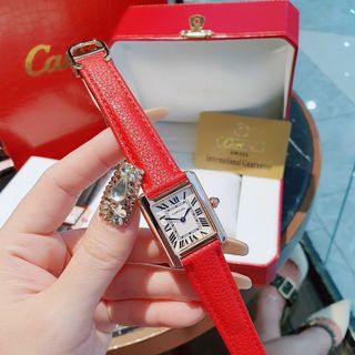 ĐỒNG HỒ CARTlER DA NỮ MẶT CHỮ NHẬT