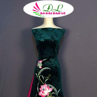 Xưởng sỉ - ÁO DÀI ĐAN LÊ nhung vân