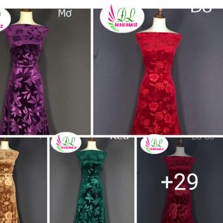 Xưởng sỉ - ÁO DÀI ĐAN LÊ nhung vân
