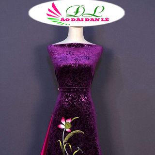 Xưởng sỉ - ÁO DÀI ĐAN LÊ nhung vân