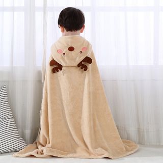 Khăn tắm cho bé áo choàng tắm có mũ cotton lông cừu dày dặn thấm hút tốt Hồ Lô Kids