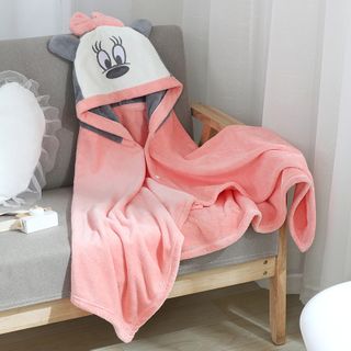 Khăn tắm cho bé áo choàng tắm có mũ cotton lông cừu dày dặn thấm hút tốt Hồ Lô Kids