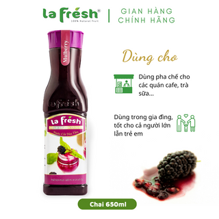 Nước cốt dâu tằm Lafresh Đà Lạt chai 650ml