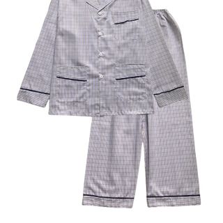 Đồ bộ nam pijama sọc kẻ chất vải cotton phù hợp người lớn tuổi loại bộ đồ nam, giá sỉ sll giá sỉ