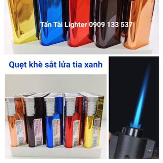 Bật lửa khò | Hộp quẹt khè chống gió sắt lửa tia xanh (50cái)