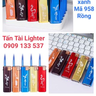 Bật lửa khò | Hộp quẹt khè chống gió sắt lửa tia xanh (50cái)