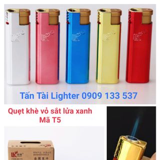 Bật lửa khò | Hộp quẹt khè chống gió sắt lửa tia xanh (50cái)