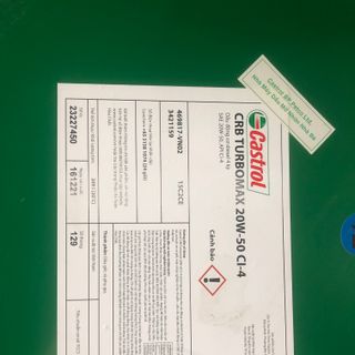 Nhớt castrol CRB Turbomax 20W50 CI4