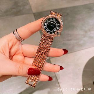 ĐỒNG HỒ CARTlER DÂY BI MẶT VIỀN ĐÁ XINH