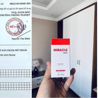 SERUM TÁI TẠO MIRACLE SKIN MỤN-NÁM-THÂM-TÀN NHANG-SẸO RỖ 30ml
