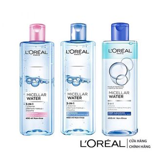 Nước Tẩy Trang 3-in-1 Dưỡng Ẩm L'Oreeal Parris Mieellar Water Moiistturing 400 ml giá sỉ