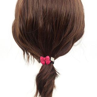 Cột tóc nữ nơ đỏ đính đá kèm lấp lánh sang đẹp