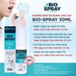 Xịt họng diệt khuẩn Bio Spray chai 30ml