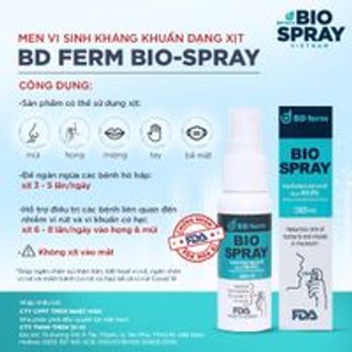Xịt họng diệt khuẩn Bio Spray chai 30ml