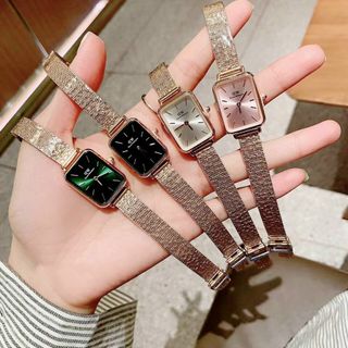 ĐỒNG HỒ D W LƯỚI CHỮ NHẬT NEW
