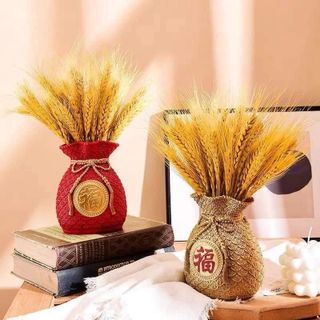 Đồ trang trí tết bông lúa mạch vàng may mắn