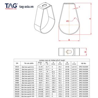 Đai treo ống trái bí Swivel hanger ( bộ 10 cái)- Nhúng nóng