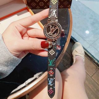 ĐỒNG HỒ L V NỮ DA MẶT XOAY XINH XINH