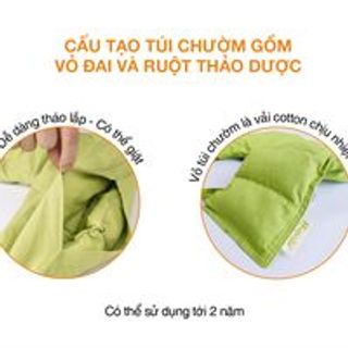 Túi Chườm Thảo Dược Nóng/Lạnh Đa Năng Giảm Đau Vai Gáy - Làm Nóng Bằng Lò Vi Sóng Hapaku