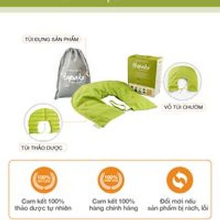 Túi Chườm Thảo Dược Nóng/Lạnh Đa Năng Giảm Đau Vai Gáy - Làm Nóng Bằng Lò Vi Sóng Hapaku