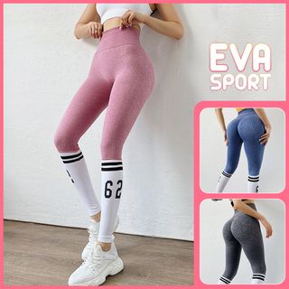 Quần Legging Cap Cao Tập Gym, Yoga, Aerobic Nữ Có Chun Mông Vải Dệt Kim, Co Giãn Tốt, Giả Tất, Nâng Mông, Tôn Vòng 3 giá sỉ