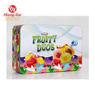 Kẹo trái cây hộp thiếc Fruity Duos giá sỉ