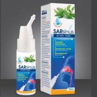 [3T Pharma] Xịt Mũi Họng Sát Khuẩn Sarsinus - Lọ 70ml
