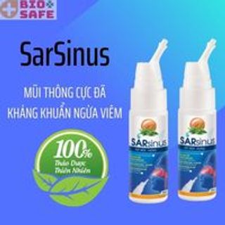 [3T Pharma] Xịt Mũi Họng Sát Khuẩn Sarsinus - Lọ 70ml