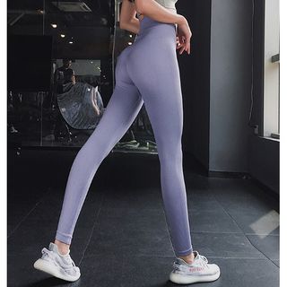 Quần legging tập gym nữ dài tập yoga zumba aerobic thể thao vải dệt kim, nâng mông giá sỉ