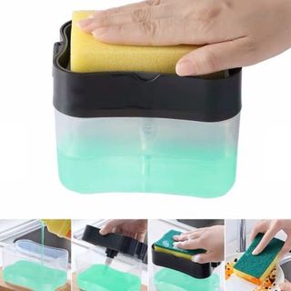 Hộp đựng nước rửa chén - Tặng kèm bông lau