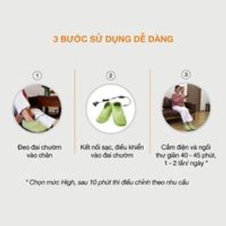 Đai Chườm Nóng Thảo Dược Giảm Đau Bàn Chân - Làm Nóng Bằng Điện Hapaku