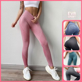 Quần legging tập gym yoga aerobic zumba, chạy bộ nữ NAQI dài ôm body lưng cap cao nâng mông Evasport giá sỉ