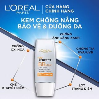 Kem Chống Nắng Kiêm Trang Điểm L'Orreal Parris SPF50+ UV Perfect BB Max 30ml giá sỉ