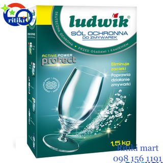 Muối rửa bát Ludwik, hộp 1.5 kgs, sản xuất tại Ba Lan - Ritiki mart