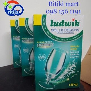 Muối rửa bát Ludwik, hộp 1.5 kgs, sản xuất tại Ba Lan - Ritiki mart