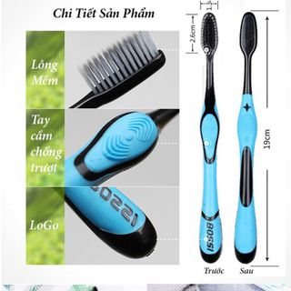 Bàn Chải Đánh Răng Than Tre Hoạt Tính Hàn Quốc BOSSI hàng loại 1