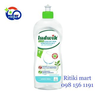 Dung dịch làm bóng Ludwik cho máy rửa bát, chai 500ml, dòng Eco cực an toàn cho sức khỏe - Ritiki mart