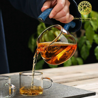 Bộ Ấm Trà Thủy Tinh Giá Kê Con Hươu Bán Tự Động