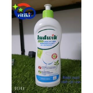 Dung dịch làm bóng Ludwik cho máy rửa bát, chai 500ml, dòng Eco cực an toàn cho sức khỏe - Ritiki mart