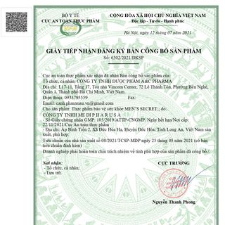 Men's Secret - Hỗ trợ tăng cường sinh lí nam giới